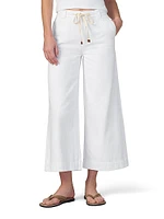 The Addison Cotton-Blend Crop Wide-Leg Pants