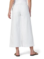 The Addison Cotton-Blend Crop Wide-Leg Pants