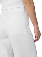 The Addison Cotton-Blend Crop Wide-Leg Pants