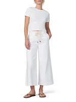 The Addison Cotton-Blend Crop Wide-Leg Pants