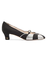 Bowow 45MM Pumps Moirè Fabric with Crystals