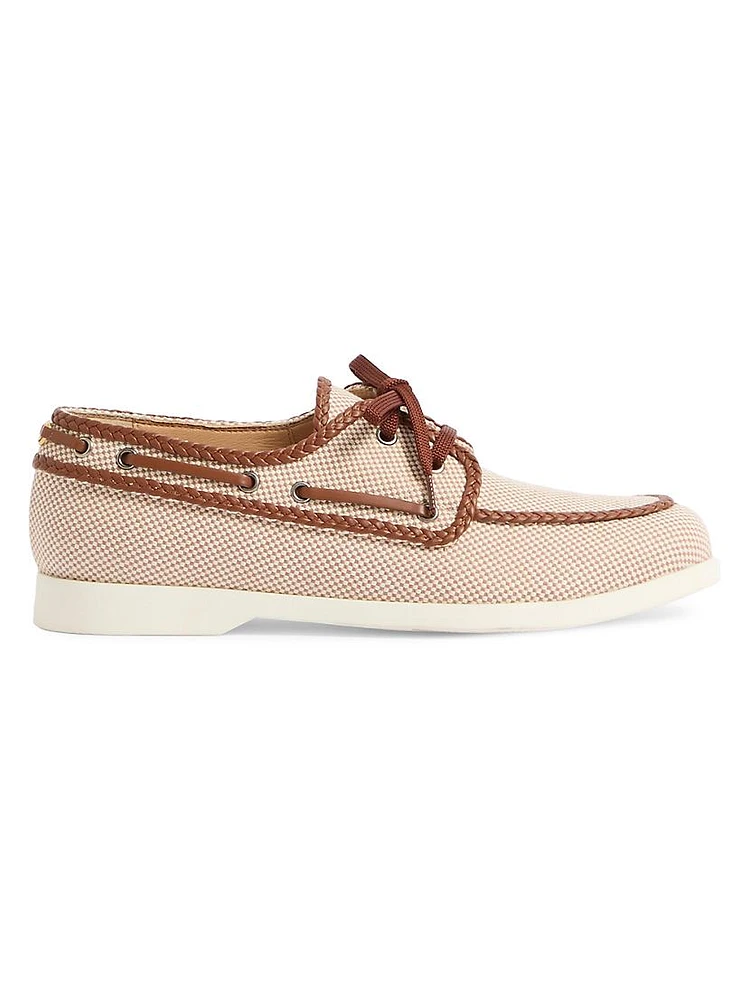 Palm Avenue Canvas and Nappa Boat Shoes