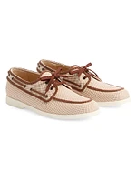 Palm Avenue Canvas and Nappa Boat Shoes