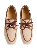 Palm Avenue Canvas and Nappa Boat Shoes