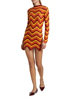 Safi Chevron Minidress