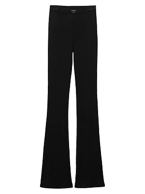 Ribbed Knit Jersey Pants