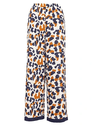 Capitaine Graphic Print Wide-Leg Trousers