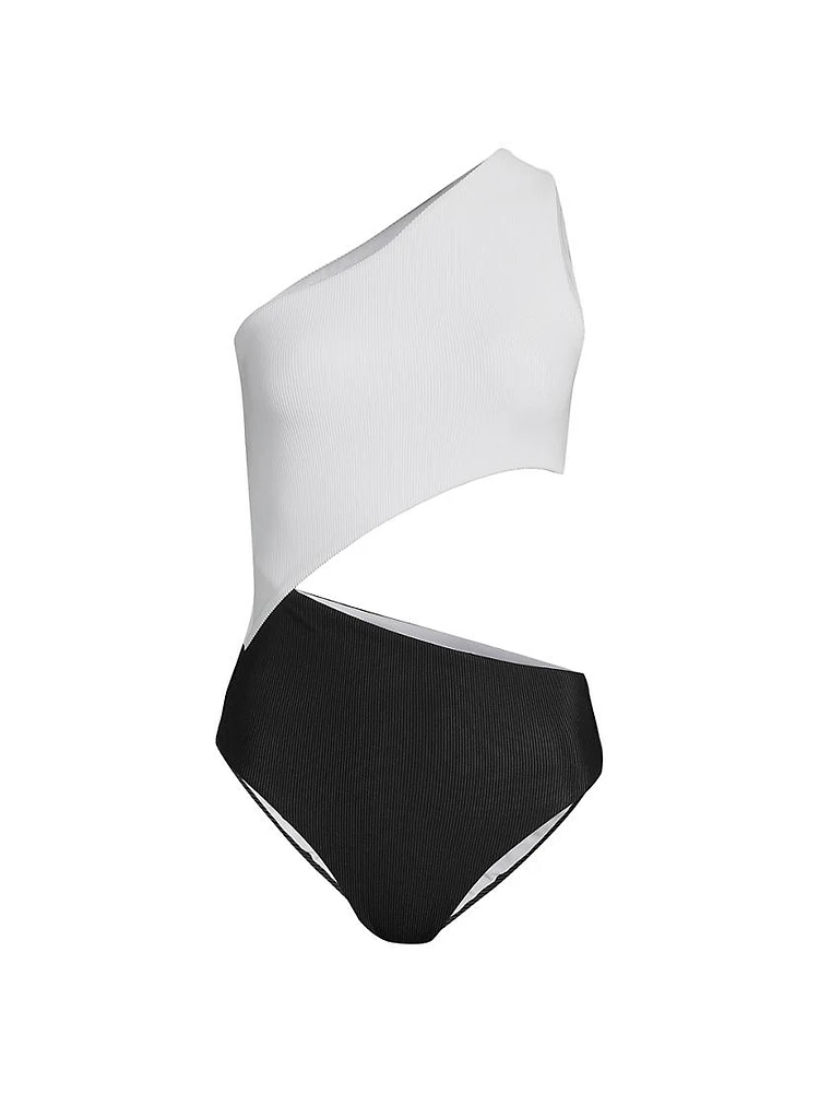 Celine Colorblocked One-Piece Swimsuit
