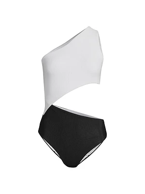 Celine Colorblocked One-Piece Swimsuit