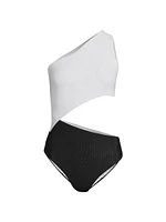 Celine Colorblocked One-Piece Swimsuit