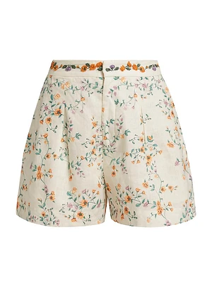 Maratea Chinesis Linen Shorts