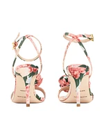 85MM Chelsea Rose Faille Sandals