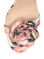 85MM Chelsea Rose Faille Sandals