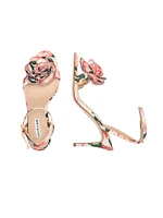 85MM Chelsea Rose Faille Sandals