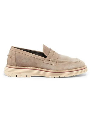 Suede Loafers