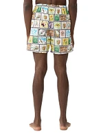 Postcards From Portugal Postport Mid-Length Board Shorts