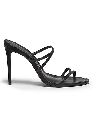 Diana 100MM Leather Stiletto-Heel Sandals