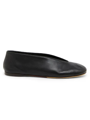 Duck Leather Flats