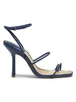 Kaya 100MM Leather Stiletto-Heel Sandals