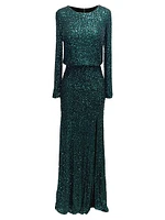 Mischa Sequined Gown