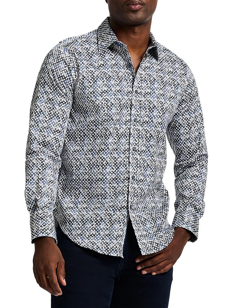 Mission Paisley Stretch-Cotton Shirt