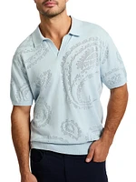 Holbrook Jacquard Polo Sweater