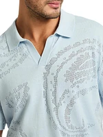 Holbrook Jacquard Polo Sweater