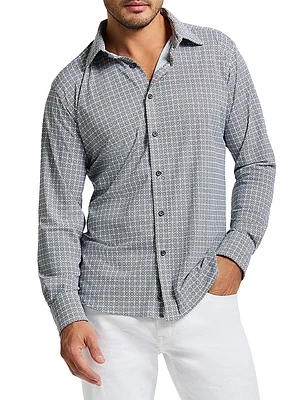 Gresham Circle Print Long-Sleeve Shirt