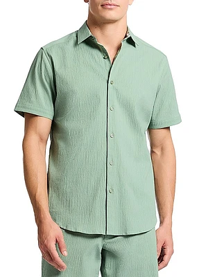 Thresher Woven Button-Front Shirt