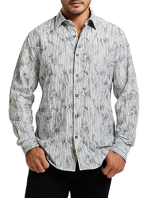 Lagos Cotton-Blend Button-Front Shirt