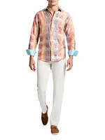 Sunset Trellis Floral Cotton Shirt