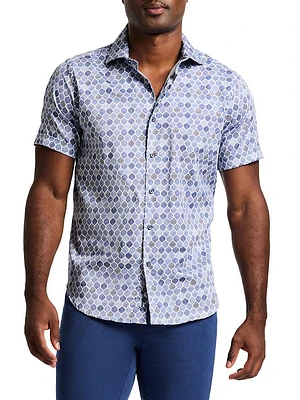 Rowan Button-Front Short-Sleeve Shirt