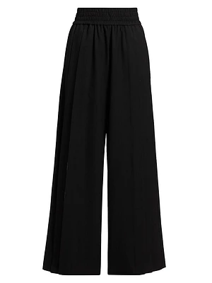 Just A Pinch Contrast-Stripe Darliston Wool Pants