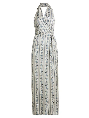 Alesia Printed Wrap Dress