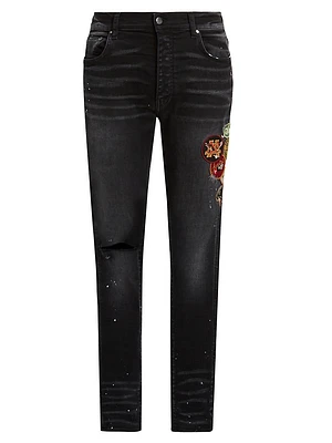 Vintage Patch Skinny Jeans