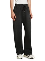 Cotton Wide-Leg Sweatpants