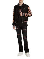 Bones Wool-Blend Varsity Jacket
