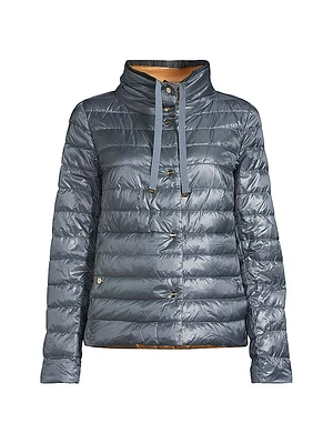 Reversible Ultralight Nylon & Down Jacket