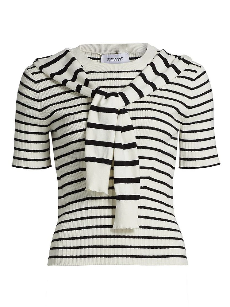 Twain Short-Sleeve Sweater