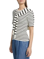 Twain Short-Sleeve Sweater