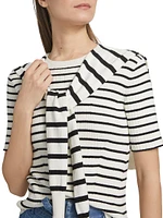 Twain Short-Sleeve Sweater