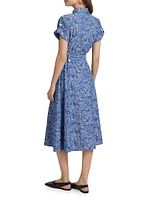 Gaelle Floral Belted Utility Dress