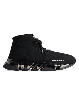 Speed 2.0 Lace Up Full Clear Sole Recycled Knit Sneakers