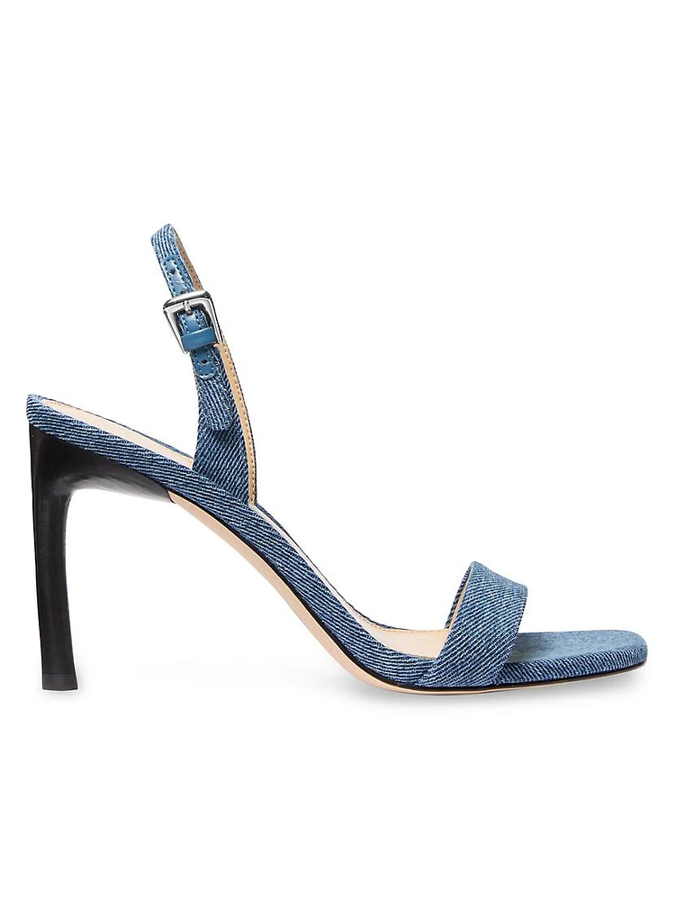 Kasia 90MM Denim Slingback Sandals