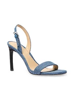 Kasia 90MM Denim Slingback Sandals