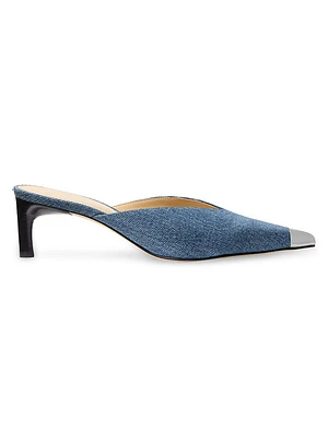 Kasia 60MM Denim Mules