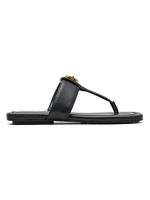 Dual Leather T Sandals