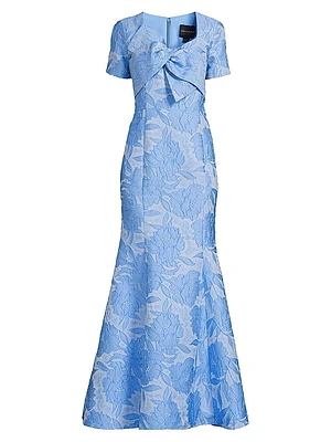 Jacquard Bow Gown