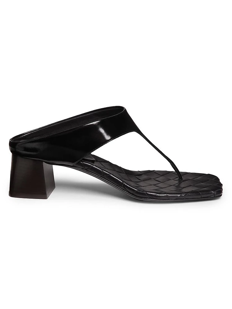 Marella 45MM Leather Block-Heel Sandals
