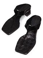 Marella 45MM Leather Block-Heel Sandals